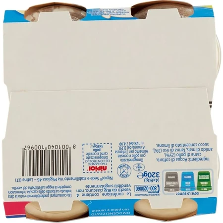 Nipiol Gehomogeniseerde Kip 80g - 4 Gehomogeniseerde