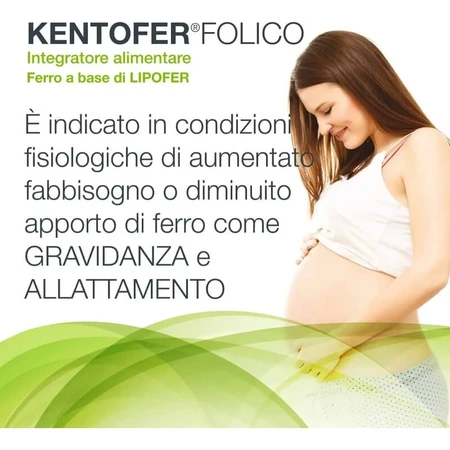 Kentofer folic 20 stickpacks - suplemento de hierro y vitaminas para el embarazo