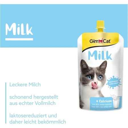 Gimborn Gimcat vloeibare melk - aanvullend diervoeder voor volwassen katten 200 ml