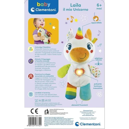 Clementoni Laila mijn eenhoorn - interactief pluchen speeltje