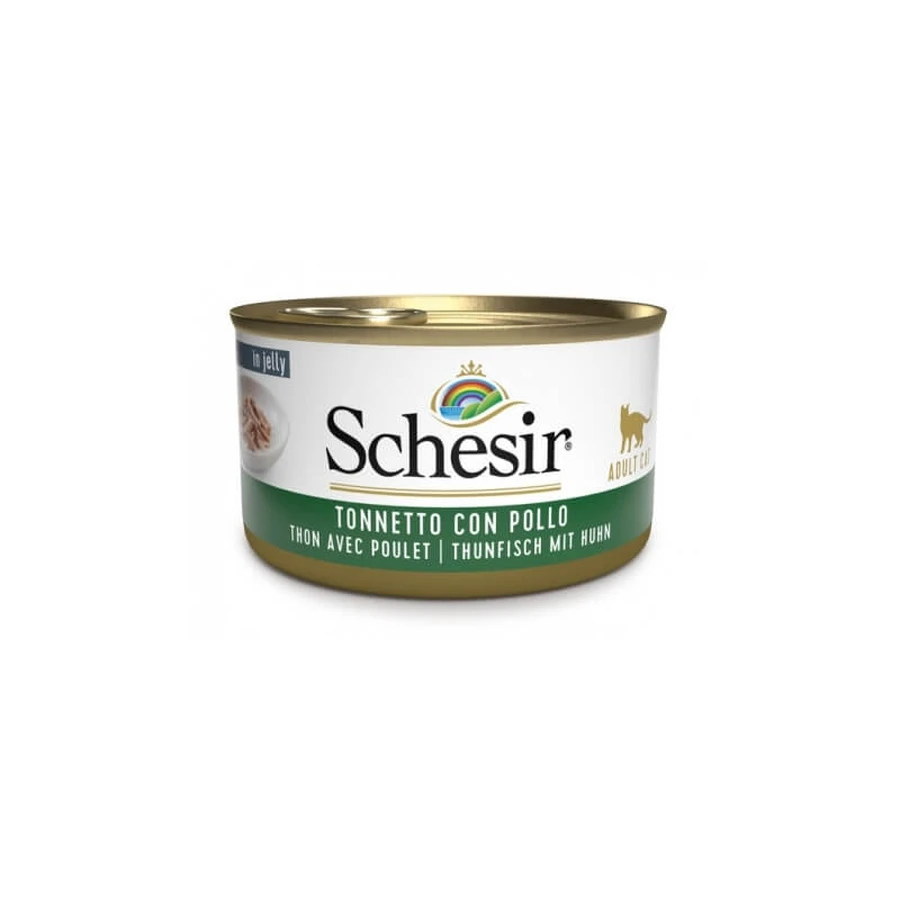Schesir Thon avec poulet - nourriture humide pour chats 85 gr.