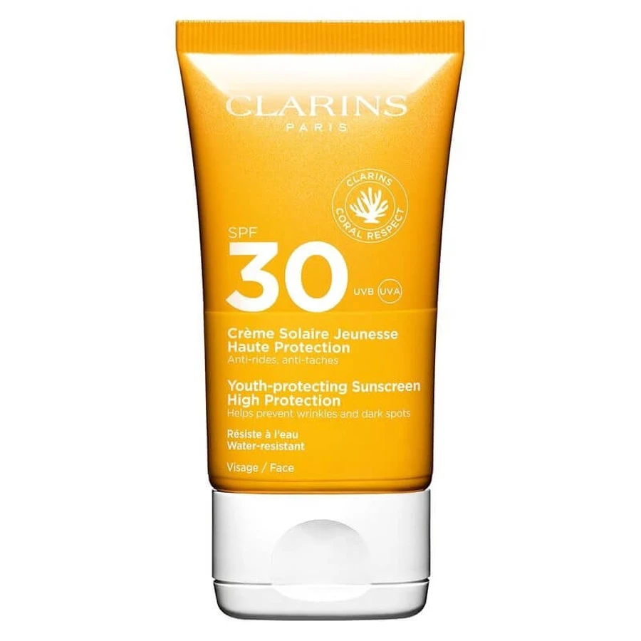 Clarins gezichtszonnebrandcrème 30 spf jeunesse hoge bescherming 50 ml