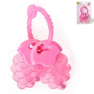 Känguru Massagegerät zum Zahnen 3 Monate + rosa