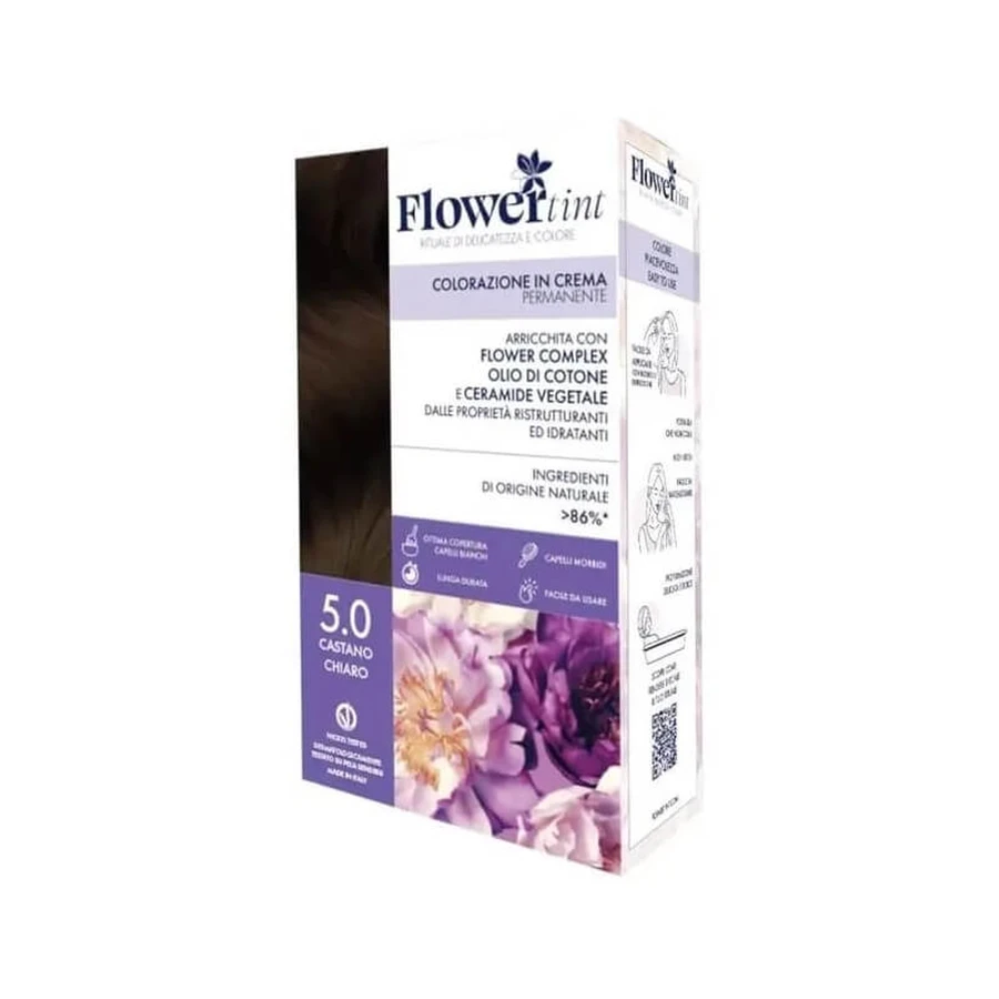 Flowertint permanente crèmekleuring #5.0 lichtbruin