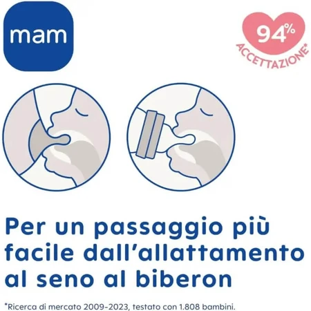 Mam Easy start anti-colic - Babyflasche 0m+ Silikonsauger 130 ml rosa