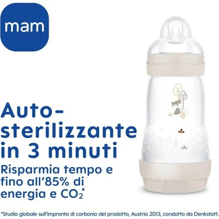 Mam Easy start anti-colic - Babyflasche 0m+ Silikonsauger 130 ml rosa