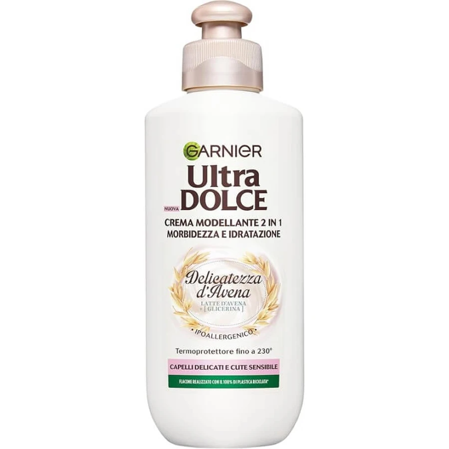 Crema moldeadora ultrasuave 2 en 1 - delicadeza de avena para cabellos delicados y pieles sensibles 200 ml