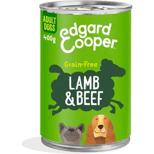 Edgard &amp; cooper Adult cordero y ternera - alimento completo para perros adultos con estómago delicado 400 gr.