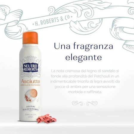 Neutro roberts Sándalo seco y pachulí - desodorante spray 150 ml