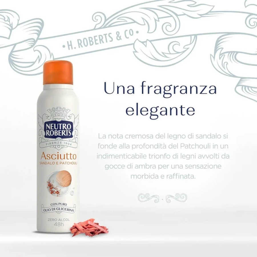 Neutro roberts Sándalo seco y pachulí - desodorante spray 150 ml