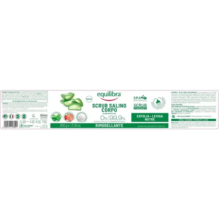 Equilibra remodellerende zoutoplossing lichaamsscrub 600 gr