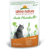 Almo nature Anti Haarballen Huhn - Alleinfuttermittel für ausgewachsene Katzen 70 gr