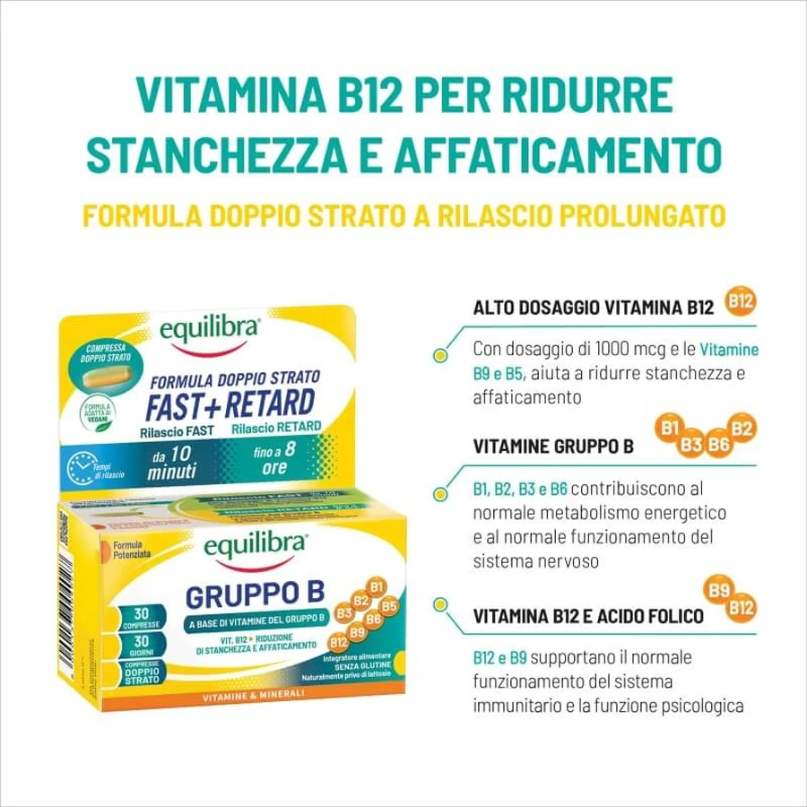 Equilibra groep b 30 tabletten - vitaminesupplement voor de b-groep