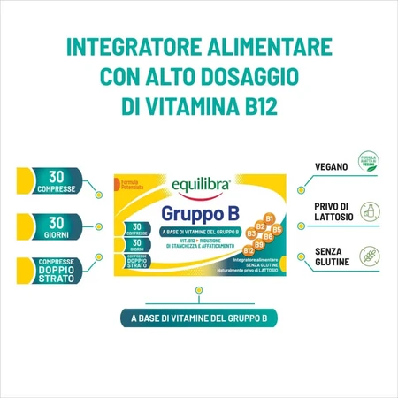 Equilibra groep b 30 tabletten - vitaminesupplement voor de b-groep