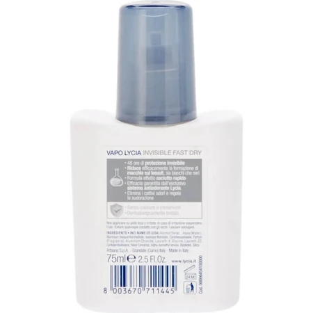 Lycia Invisible fast dry - deodorant vapo 75 ml