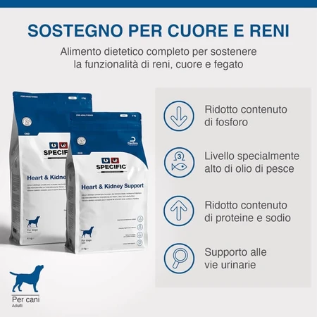 Dechra Heart &amp; kidney support (ckd) - alimento dietético para perros con insuficiencia cardíaca y renal 2 kg