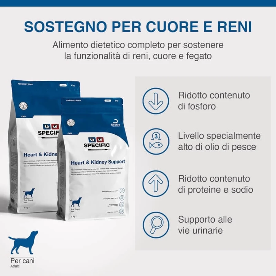 Dechra Heart &amp; kidney support (ckd) - alimento dietético para perros con insuficiencia cardíaca y renal 2 kg