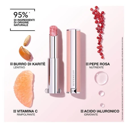 Givenchy Rose bálsamo labial perfecto - Bálsamo labial iluminador 3 en 1 no. 111 soft nude