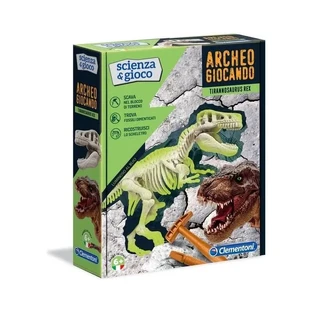 Clementoni Archeogiocando t-rex - jeu scientifique phosphorescent