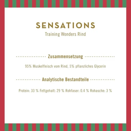 Terra canis Sensations Trainingswunder Rindfleisch - Hundesnacks für das Training 90 gr