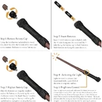 Noble collection harry potter magic wand with glowing tip