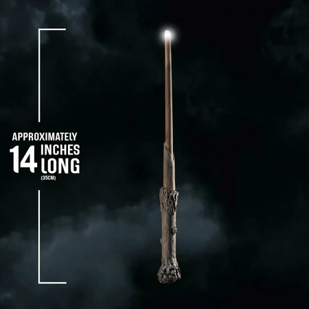 Noble collection harry potter magic wand with glowing tip