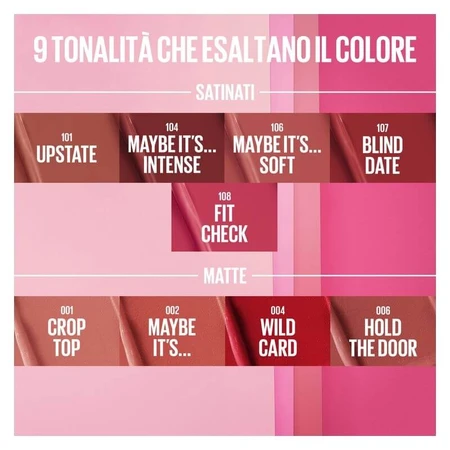 Maybelline Serum lipstick satin - lipstick no. 104 maybe it's intense