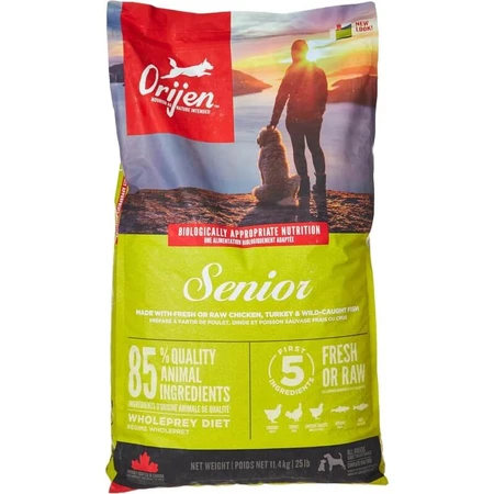 Orijen Senior - complete voeding voor volwassen honden van alle groottes 11.4 kg