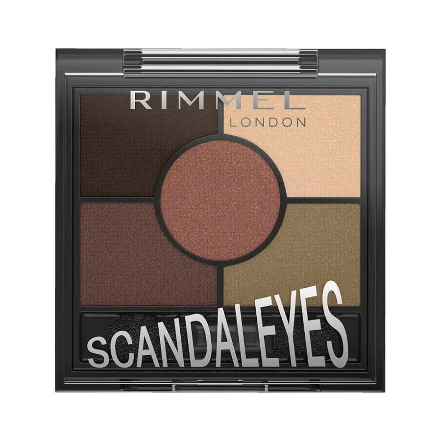 Rimmel scandaleyes 5 pan - oogschaduwpalette nr. 02 brixton bruin