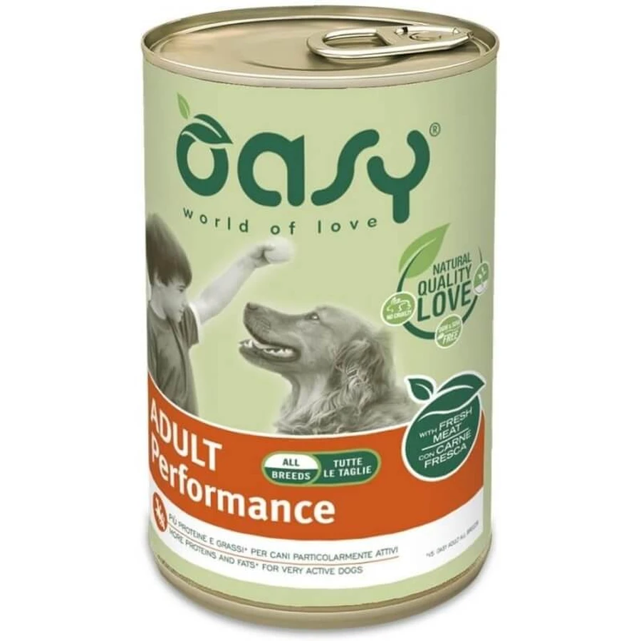 Oasy Adult lifestage performance pollo - alimento completo para perros adultos con actividad intensa 400 gr.