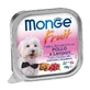 Monge Paté de frutas y bocaditos de pollo y frambuesas - comida para perros adultos 100 gr