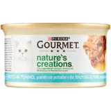 Purina gourmet nature's creations atún tomate y arroz - alimento completo para gatos adultos 85 gr