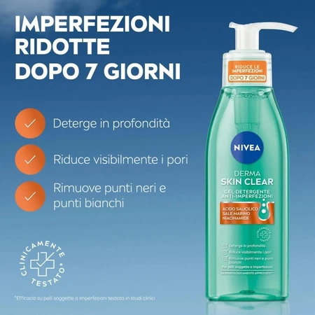 Nivea derma skin clear - anti-imperfection cleansing gel 150 ml
