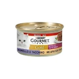 Purina gourmet gold intrecci cordero y pavo - alimento completo para gatos adultos 85 gr