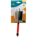 Ferplast Gro 5928 - cepillo combinado para perros y gatos tamaño mediano