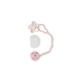 Chupete Canguro con clip estrella rosa - 0m+
