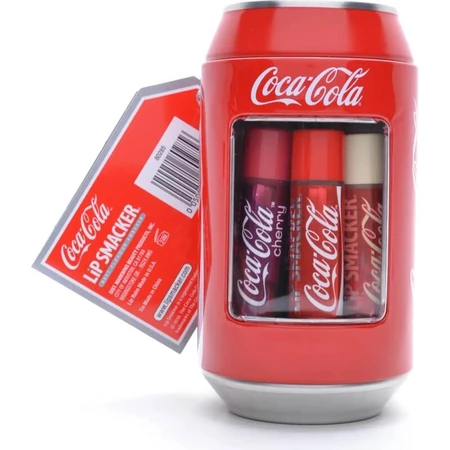 Lip smacker Metal can-shaped box with 6 assorted scents coca-cola lip balms