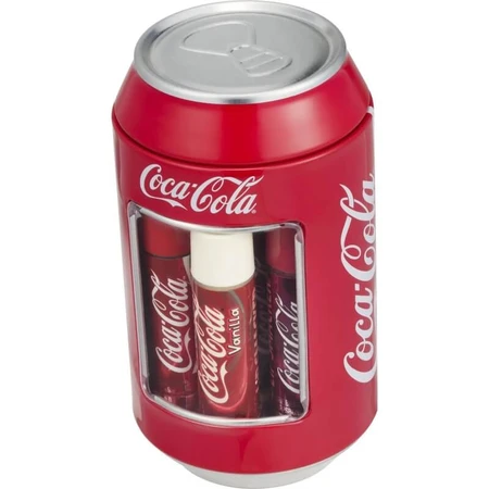 Lip smacker Metal can-shaped box with 6 assorted scents coca-cola lip balms