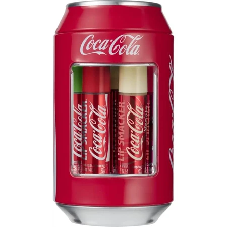 Lip smacker Metal can-shaped box with 6 assorted scents coca-cola lip balms