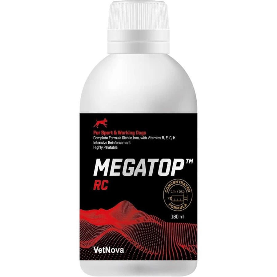 Vetnova Megatop rc - Ergänzungsfuttermittel für Arbeits- und Sporthunde 180 ml