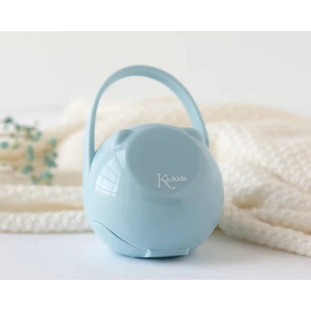 Kiokids Soother holder with hook 0m+ - blue