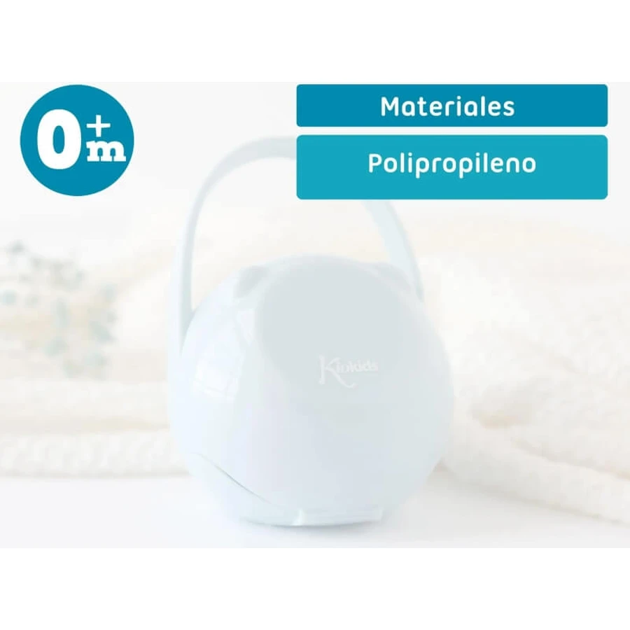 Kiokids Soother holder with hook 0m+ - blue