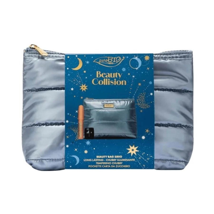 Pure bio beauty collision beauty bag sirio - chubby verhelderend potlood nr. 024l + puntenslijper + tasje