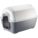 Ferplast Kenny 01 - Iglu-Hundehütte aus umweltfreundlichem thermoplastischem Harz 47x70x47 cm