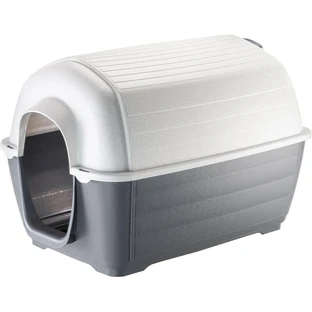 Ferplast Kenny 01 - Iglu-Hundehütte aus umweltfreundlichem thermoplastischem Harz 47x70x47 cm
