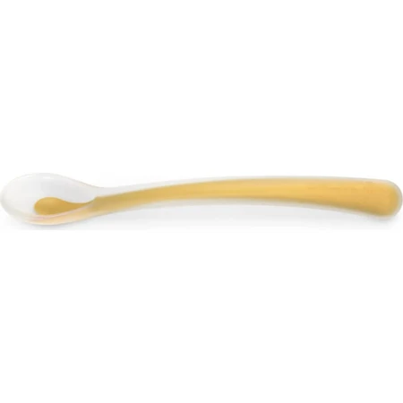 Suavinex selection color essence 4m+ - siliconen lepel - mango