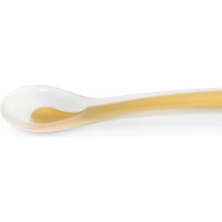 Suavinex selection color essence 4m+ - siliconen lepel - mango