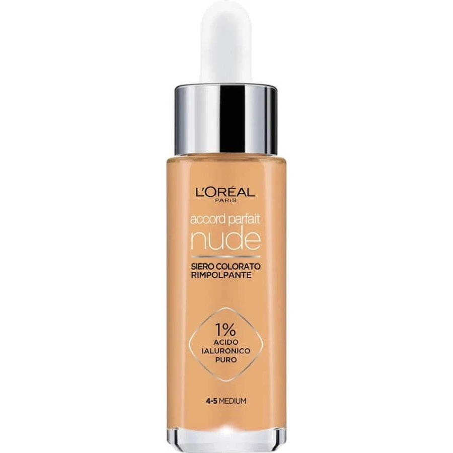 L'oreal paris Accord parfait nude - sérum rellenador con color - no. 4-5 medio