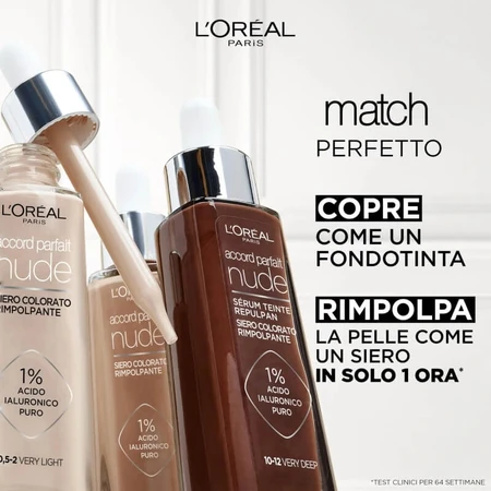 L'oreal paris Accord parfait nude - sérum rellenador con color - no. 4-5 medio