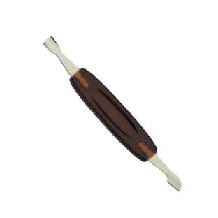 Herramienta de manicura Kiepe de acero inoxidable con 2 cabezales
